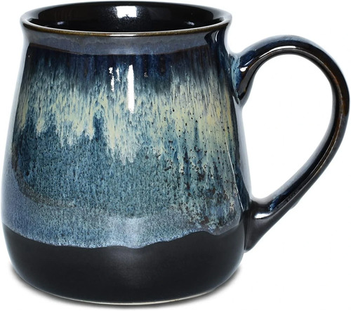 Large ceramic coffee mug blue - large, mug,